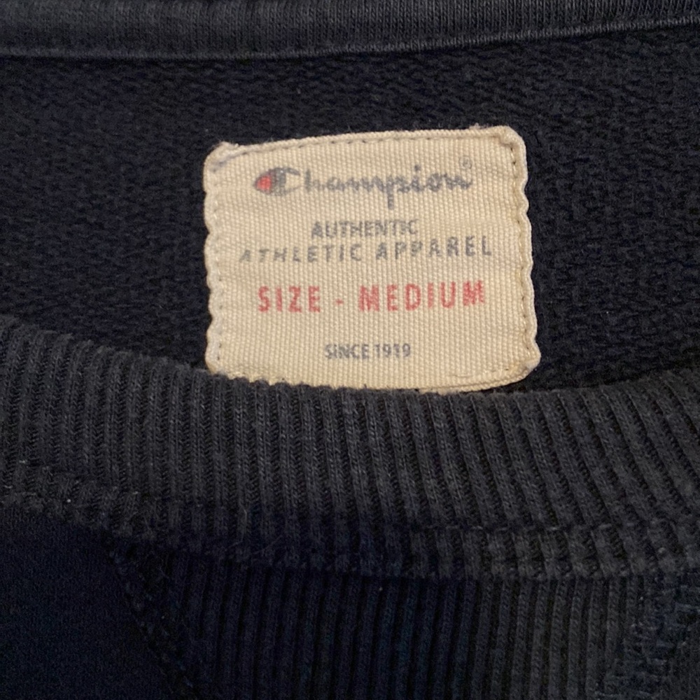 Authentic reverse weave, Champion athletic dark navy blue sweatshirt - Picture 2 of 11